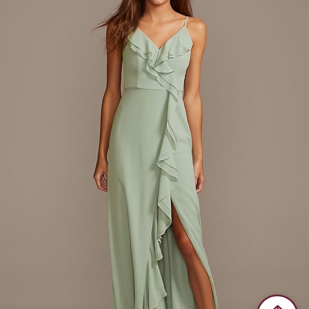 Dusty Sage Bridesmaid Dress David’s Bridal